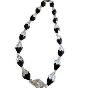 Antique Art Deco 2-Tone Crystal Necklace (A1592)